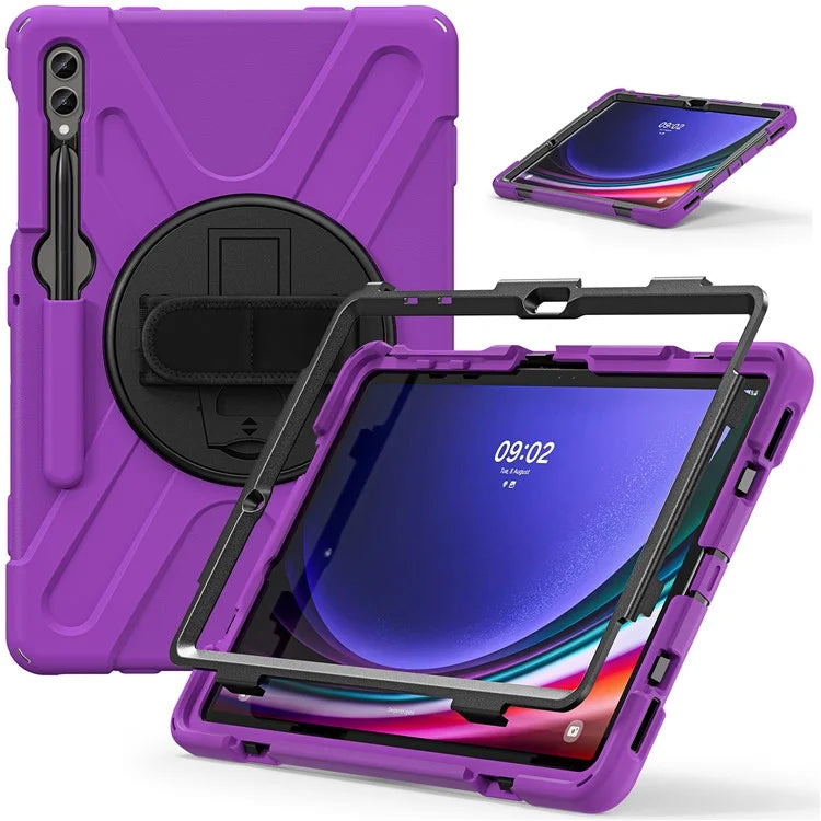 Case for Samsung Galaxy Tab S9 FE+ / S9+ / S8+ / S7+ / S7 FE T730 T735 T736B T736N Tablet Cover with Shoulder Strap