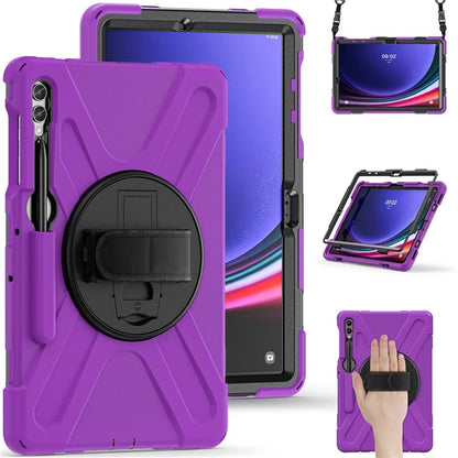 Case for Samsung Galaxy Tab S9 FE+ / S9+ / S8+ / S7+ / S7 FE T730 T735 T736B T736N Tablet Cover with Shoulder Strap