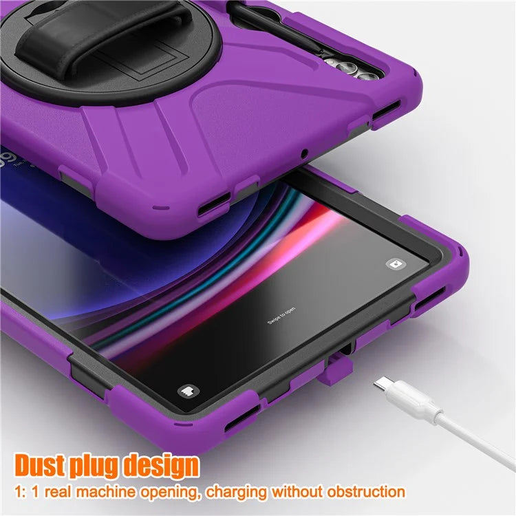 Case for Samsung Galaxy Tab S9 FE+ / S9+ / S8+ / S7+ / S7 FE T730 T735 T736B T736N Tablet Cover with Shoulder Strap