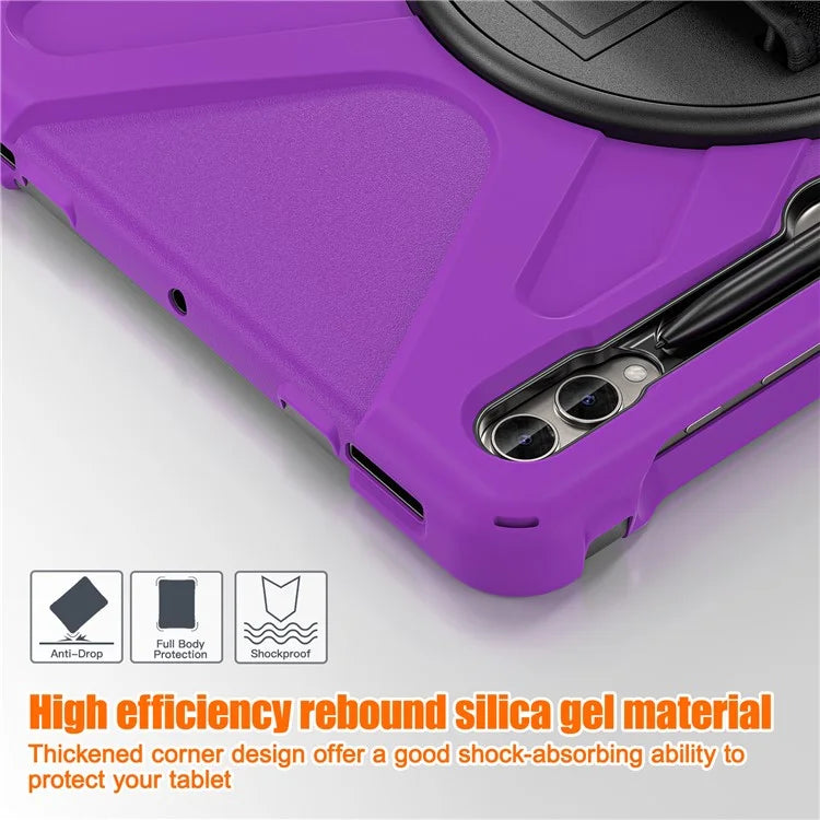 Case for Samsung Galaxy Tab S9 FE+ / S9+ / S8+ / S7+ / S7 FE T730 T735 T736B T736N Tablet Cover with Shoulder Strap