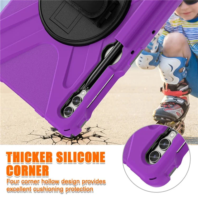 Case for Samsung Galaxy Tab S9 FE+ / S9+ / S8+ / S7+ / S7 FE T730 T735 T736B T736N Tablet Cover with Shoulder Strap