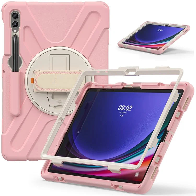 Case for Samsung Galaxy Tab S9 FE+ / S9+ / S8+ / S7+ / S7 FE T730 T735 T736B T736N Tablet Cover with Shoulder Strap