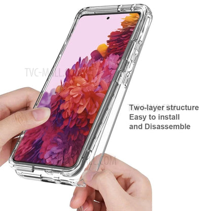 Detachable 2-in-1 Scratch-proof Transparent Gradient Color Clear TPU + PC Shell for Samsung Galaxy S21 Ultra 5G