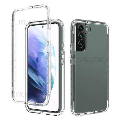 For Samsung Galaxy S22+ 5G TPU + PC Anti-drop Mobile Phone Case Detachable 2-in-1 Design Clear Gradient Color Phone Shell
