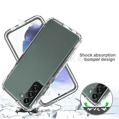 For Samsung Galaxy S22+ 5G TPU + PC Anti-drop Mobile Phone Case Detachable 2-in-1 Design Clear Gradient Color Phone Shell