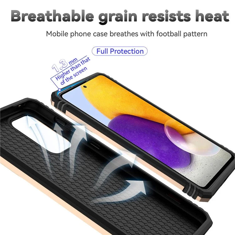 For Samsung Galaxy A53 5G Case Slide Camera Protection Ring Kickstand PC+TPU Phone Cover