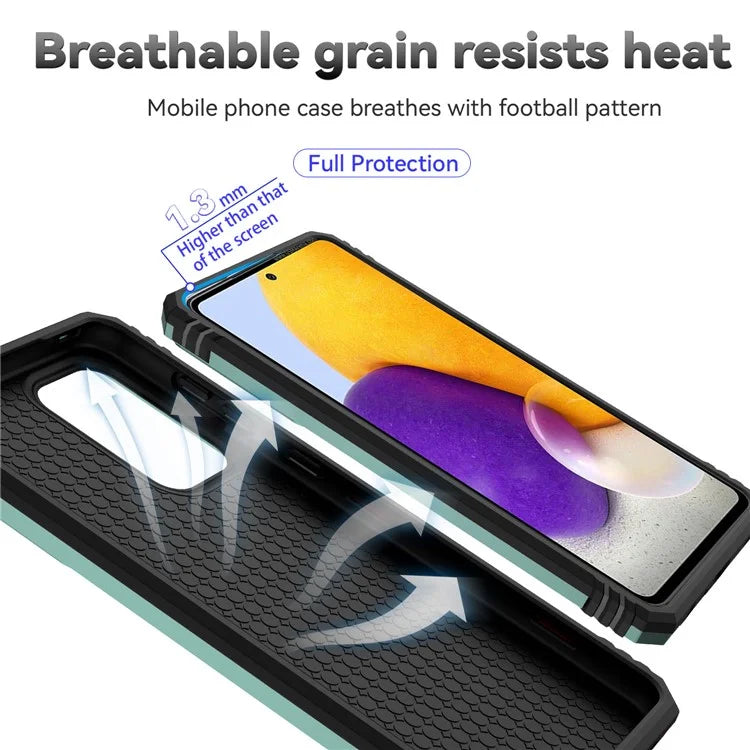 For Samsung Galaxy A53 5G Case Slide Camera Protection Ring Kickstand PC+TPU Phone Cover