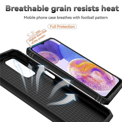 For Samsung Galaxy A23 4G / 5G Slide Camera Protector Phone Case Rotary Ring Kickstand PC + TPU Shell