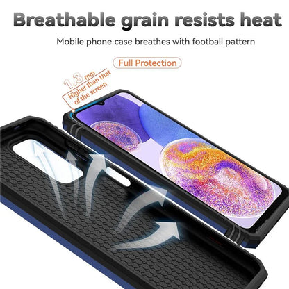 For Samsung Galaxy A23 4G / 5G Slide Camera Protector Phone Case Rotary Ring Kickstand PC + TPU Shell