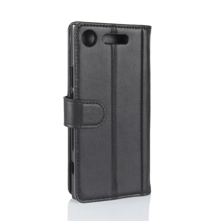 Genuine Split Leather Case with Card Slots for Sony Xperia XZ1