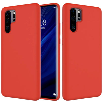 Liquid Silicone Phone Case for Huawei P30 Pro, Microfiber Lining Cushion Texture Protective Anti-Scratch Cover