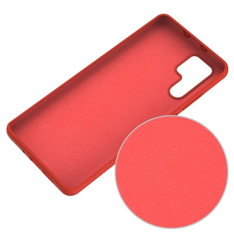 Liquid Silicone Phone Case for Huawei P30 Pro, Microfiber Lining Cushion Texture Protective Anti-Scratch Cover