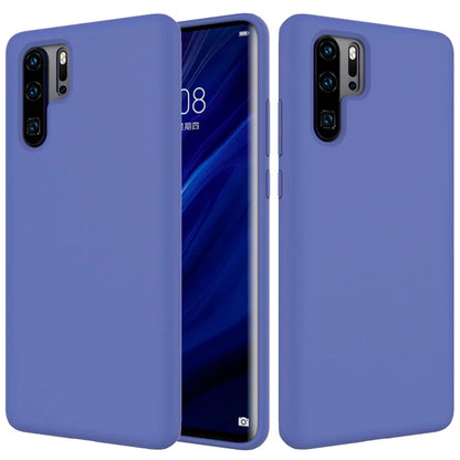 Liquid Silicone Phone Case for Huawei P30 Pro, Microfiber Lining Cushion Texture Protective Anti-Scratch Cover