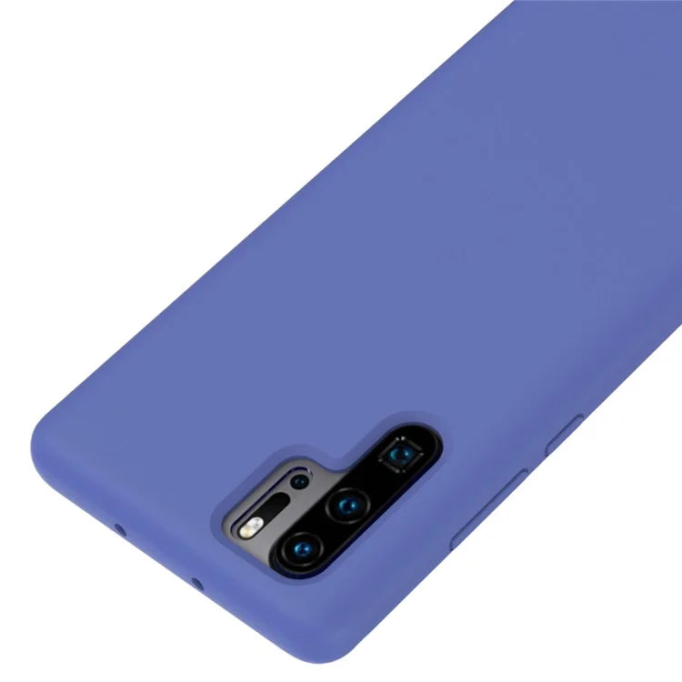 Liquid Silicone Phone Case for Huawei P30 Pro, Microfiber Lining Cushion Texture Protective Anti-Scratch Cover