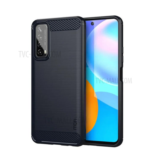 MOFI Carbon Fiber Brushed TPU Cover for Huawei P smart 2021/Y7a