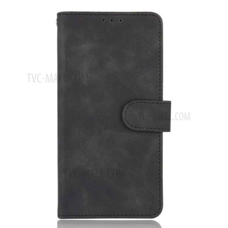 Skin-touch Feeling Leather Wallet Phone Cover with Supporting Stand for Xiaomi Mi 11 Ultra