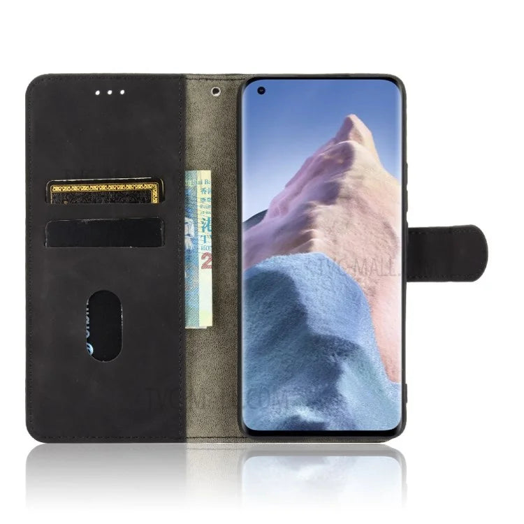 Skin-touch Feeling Leather Wallet Phone Cover with Supporting Stand for Xiaomi Mi 11 Ultra
