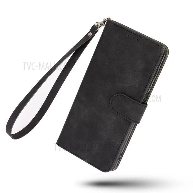 Skin-touch Feeling Leather Wallet Phone Cover with Supporting Stand for Xiaomi Mi 11 Ultra
