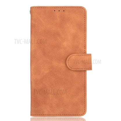 Skin-touch Feeling Leather Wallet Phone Cover with Supporting Stand for Xiaomi Mi 11 Ultra