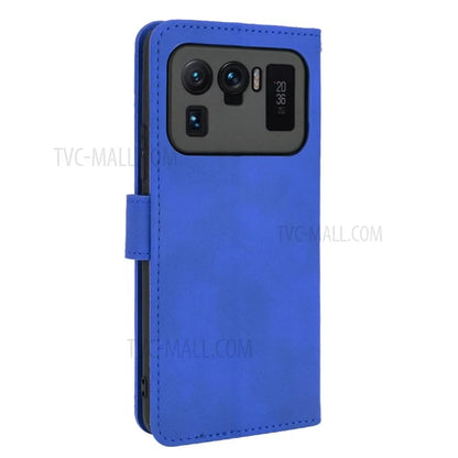 Skin-touch Feeling Leather Wallet Phone Cover with Supporting Stand for Xiaomi Mi 11 Ultra