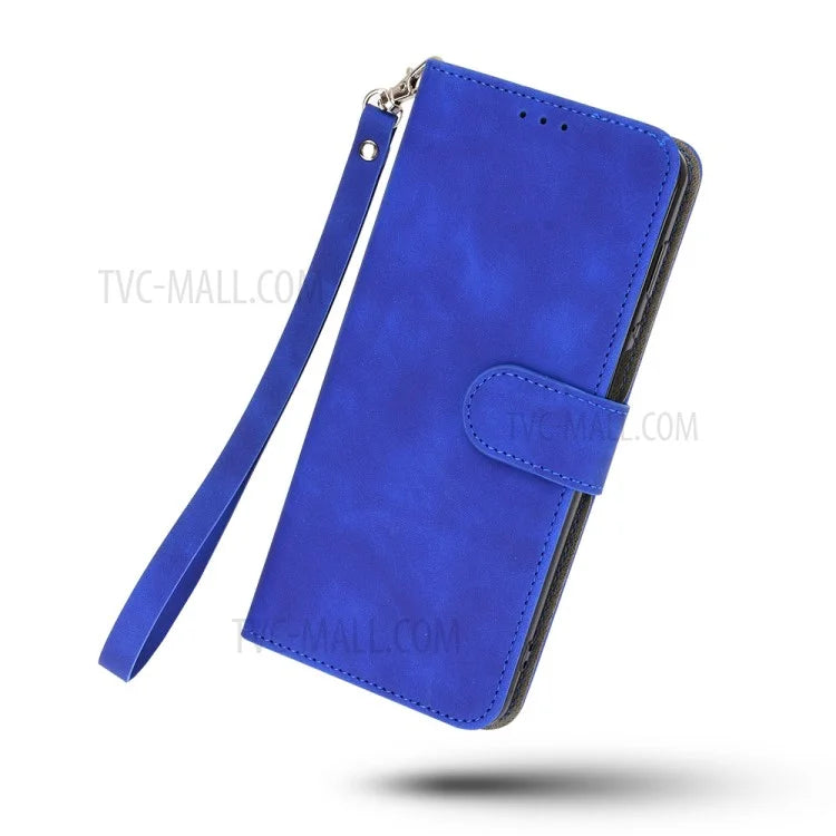 Skin-touch Feeling Leather Wallet Phone Cover with Supporting Stand for Xiaomi Mi 11 Ultra