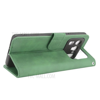 Skin-touch Feeling Leather Wallet Phone Cover with Supporting Stand for Xiaomi Mi 11 Ultra