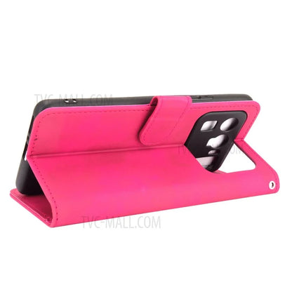 Skin-touch Feeling Leather Wallet Phone Cover with Supporting Stand for Xiaomi Mi 11 Ultra