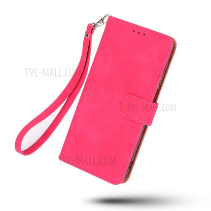 Skin-touch Feeling Leather Wallet Phone Cover with Supporting Stand for Xiaomi Mi 11 Ultra