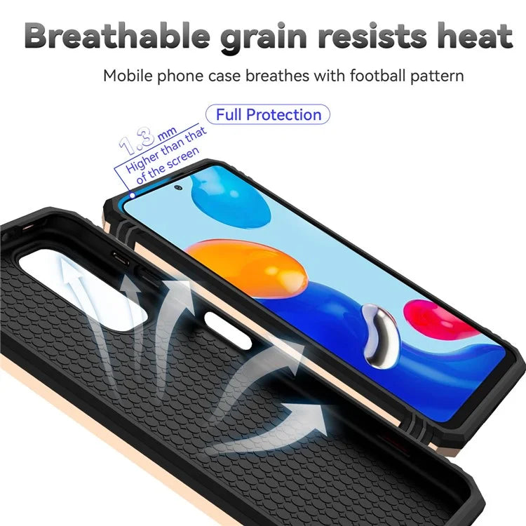 For Xiaomi Redmi Note 11 4G (Qualcomm) / Redmi Note 11S 4G Case PC+TPU Kickstand Phone Cover with Slide Camera Lid