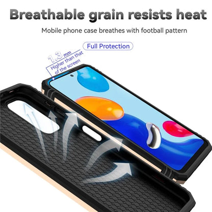 For Xiaomi Redmi Note 11 4G (Qualcomm) / Redmi Note 11S 4G Case PC+TPU Kickstand Phone Cover with Slide Camera Lid