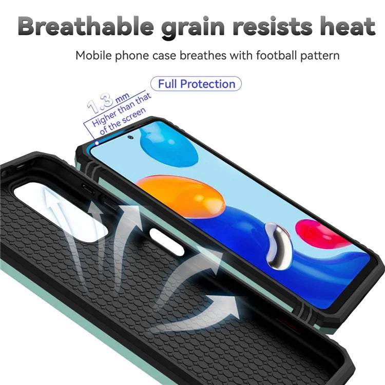 For Xiaomi Redmi Note 11 4G (Qualcomm) / Redmi Note 11S 4G Case PC+TPU Kickstand Phone Cover with Slide Camera Lid
