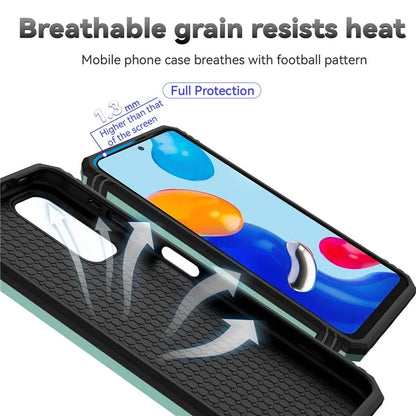 For Xiaomi Redmi Note 11 4G (Qualcomm) / Redmi Note 11S 4G Case PC+TPU Kickstand Phone Cover with Slide Camera Lid