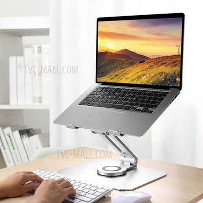 NB08 360° Rotating Desktop Notebook Stand Aluminum Alloy Folding Adjustable Heat Dissipation Laptop Riser Bracket
