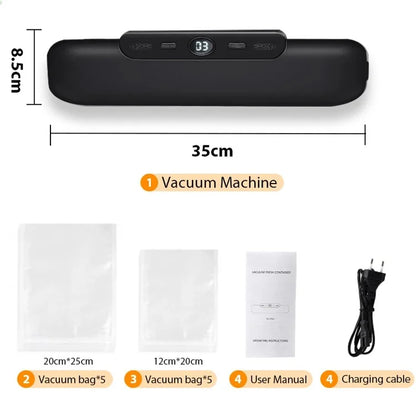 Snack Packaging Household Vacuum Sealer Fresh Keeping Sealing Machine, with 10 Vacuum Bags