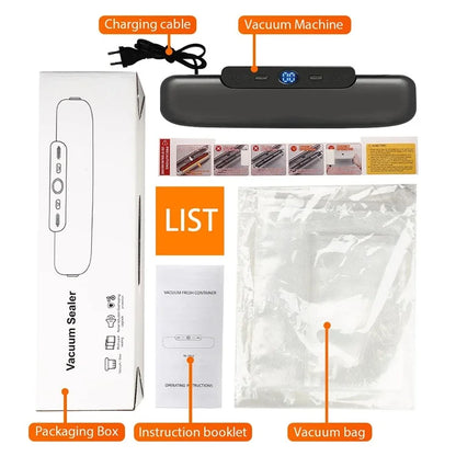 Snack Packaging Household Vacuum Sealer Fresh Keeping Sealing Machine, with 10 Vacuum Bags