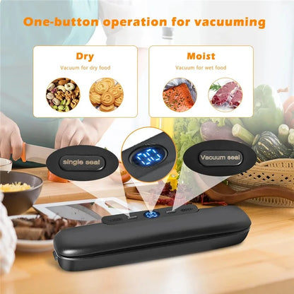 Snack Packaging Household Vacuum Sealer Fresh Keeping Sealing Machine, with 10 Vacuum Bags
