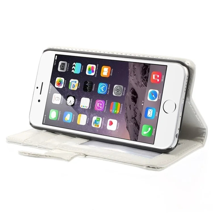 Crazy Horse Texture Folio Leather Wallet Stand Shell for iPhone 6 / 6s