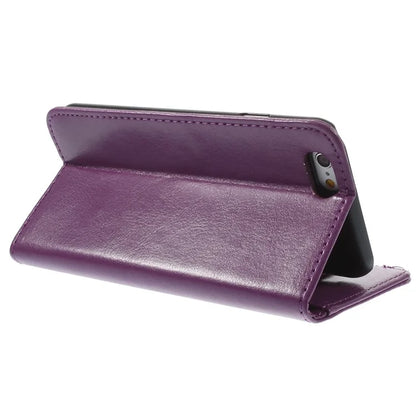 Crazy Horse Texture Folio Leather Wallet Stand Case Shell for iphone 6 / 6s