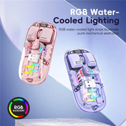 Rechargeable Computer Mouse Wireless Dual-Mode Mouse for Gaming Office Work