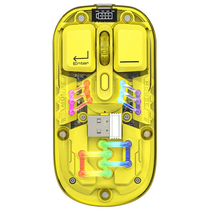 Rechargeable Computer Mouse Wireless Dual-Mode Mouse for Gaming Office Work