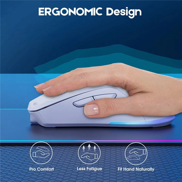 ONIKUMA CW917 Wired / 2.4G Wireless Dual Mode Gaming Mouse Ergonomic Computer Laptop Mice