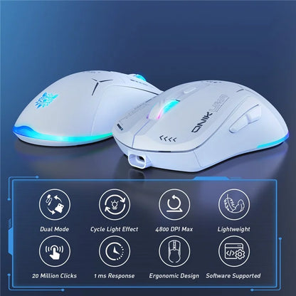 ONIKUMA CW917 Wired / 2.4G Wireless Dual Mode Gaming Mouse Ergonomic Computer Laptop Mice