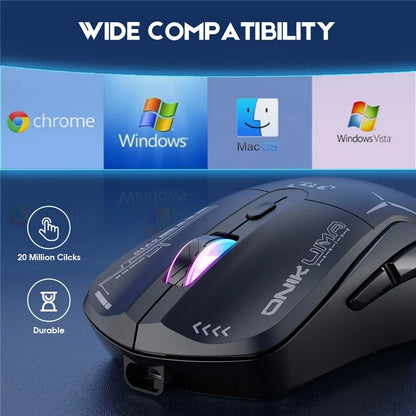 ONIKUMA CW917 Wired / 2.4G Wireless Dual Mode Gaming Mouse Ergonomic Computer Laptop Mice