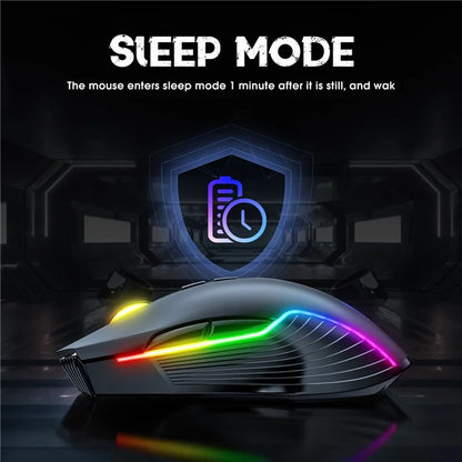 ONIKUMA CW905 Rechargeable 2.4G Wireless Gaming Mouse RGB Light Computer Mice