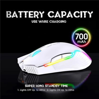 ONIKUMA CW905 Rechargeable 2.4G Wireless Gaming Mouse RGB Light Computer Mice