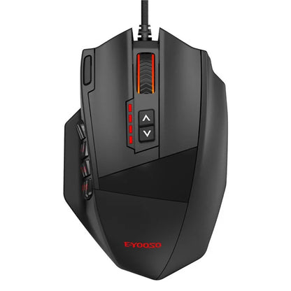 E-YOOSO X39 USB Wired Computer Mouse Ergonomic Gaming Mouse with 12 Side Buttons