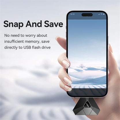 EAGET I90 USB / 8-Pin / Type-C 3-in-1 256GB U-Disk Computer Tablet Phone Flash Drive