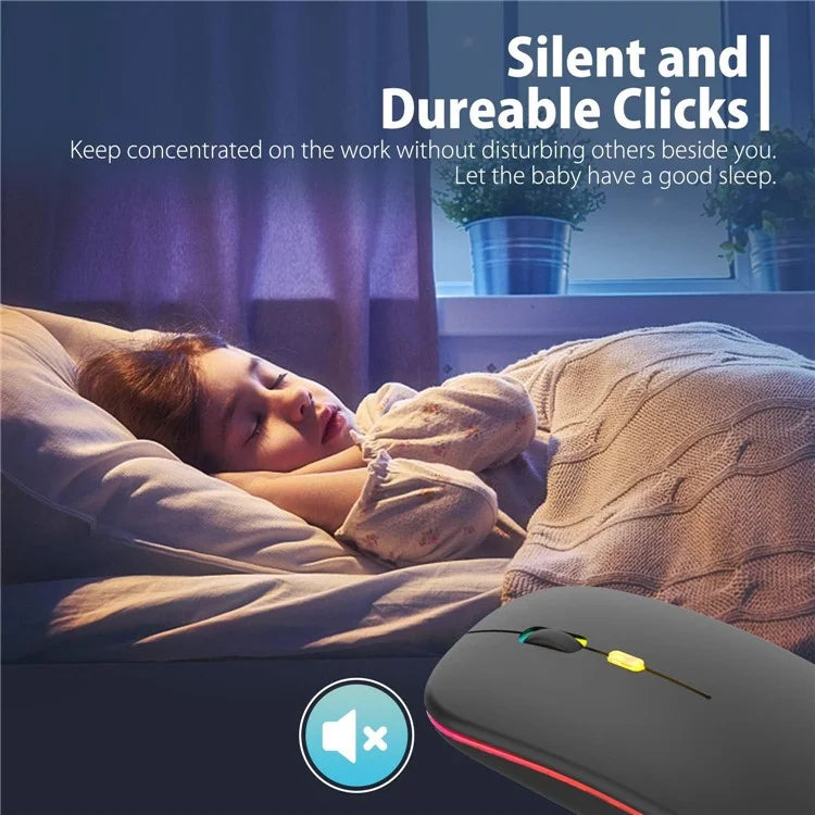 M105D Bluetooth / 2.4G Wireless Mouse Silent Backlight Computer Laptop Mice