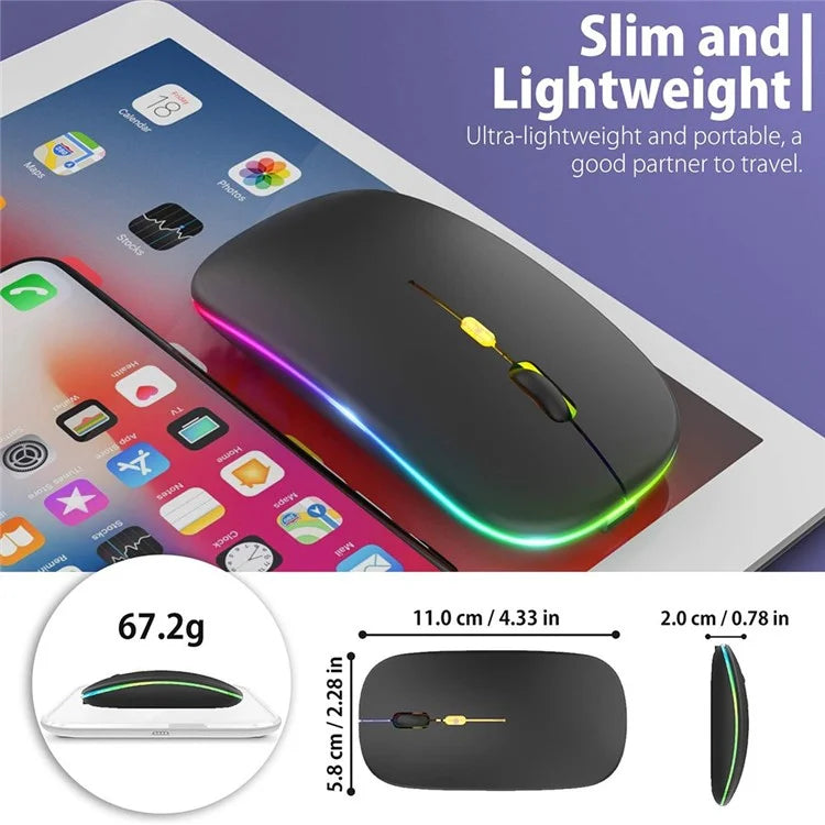 M105D Bluetooth / 2.4G Wireless Mouse Silent Backlight Computer Laptop Mice