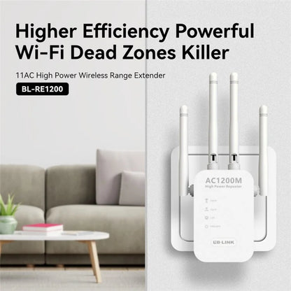 LB-LINK RE1200 Wireless Repeater Extender 1200M Dual Band WiFi Signal Amplifier Booster